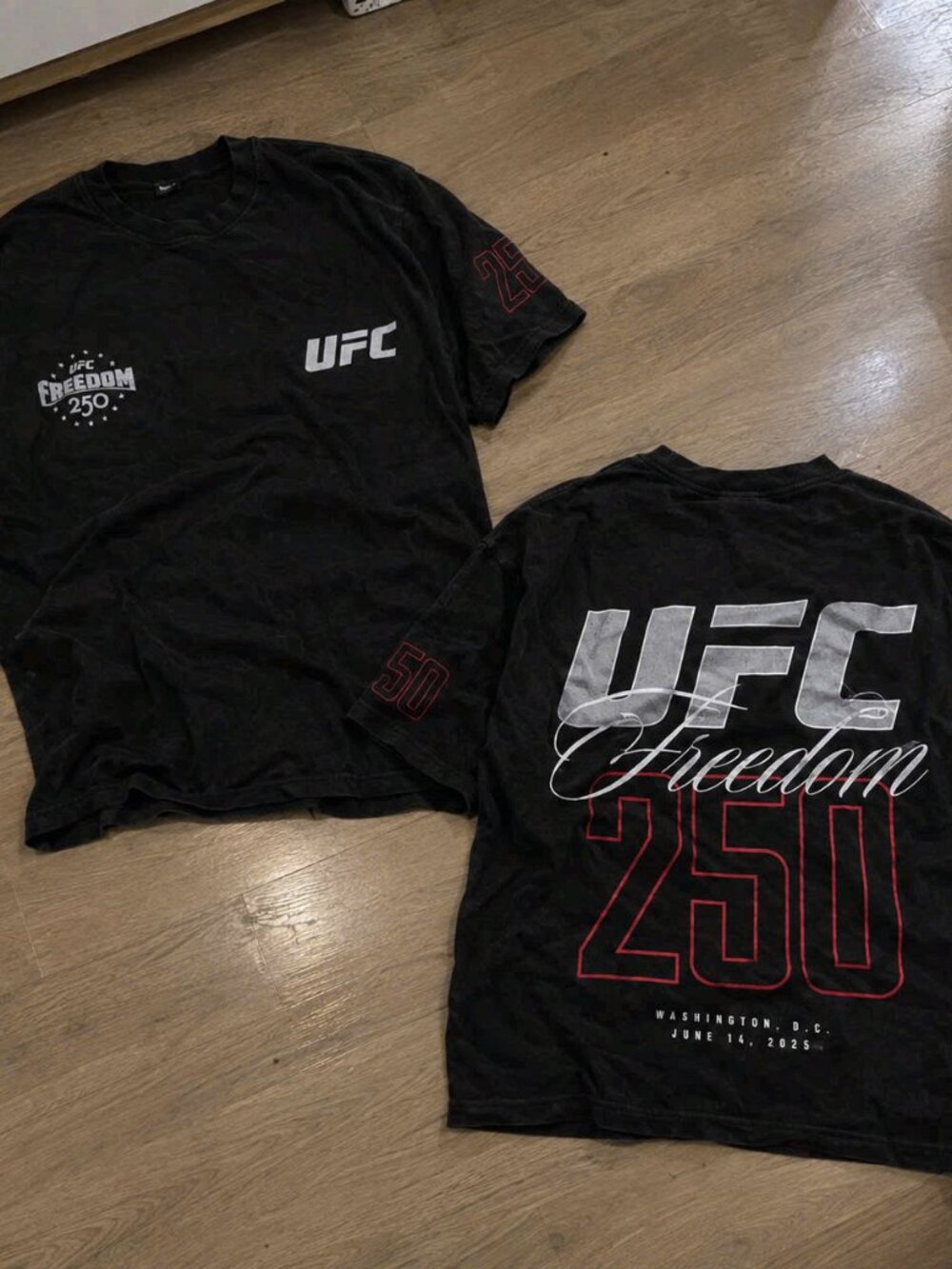 UFC Freedom 250 Washington D.C June 14 2025 Graphic Tee Black